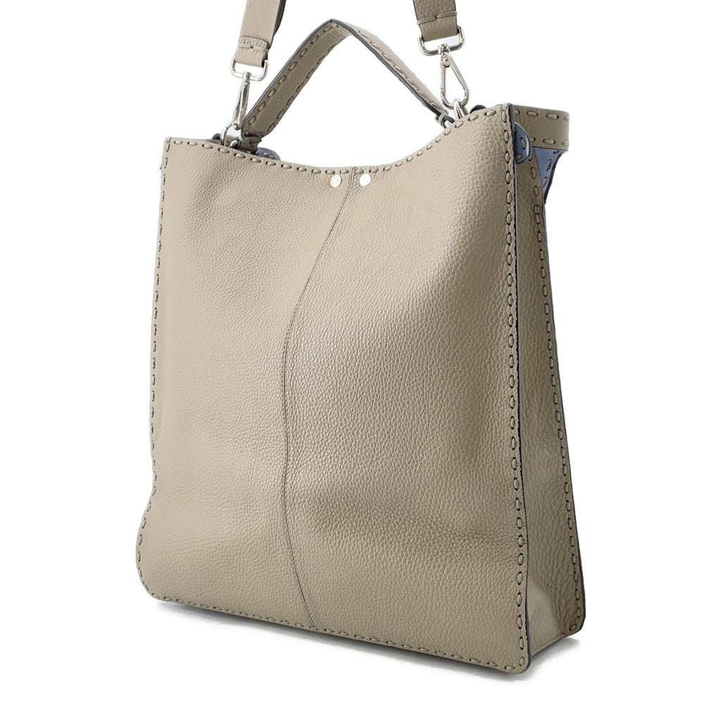 FENDI Peekaboo I See You 2-Way Tote Bag Beige7VA528 Leather - Product Image 2