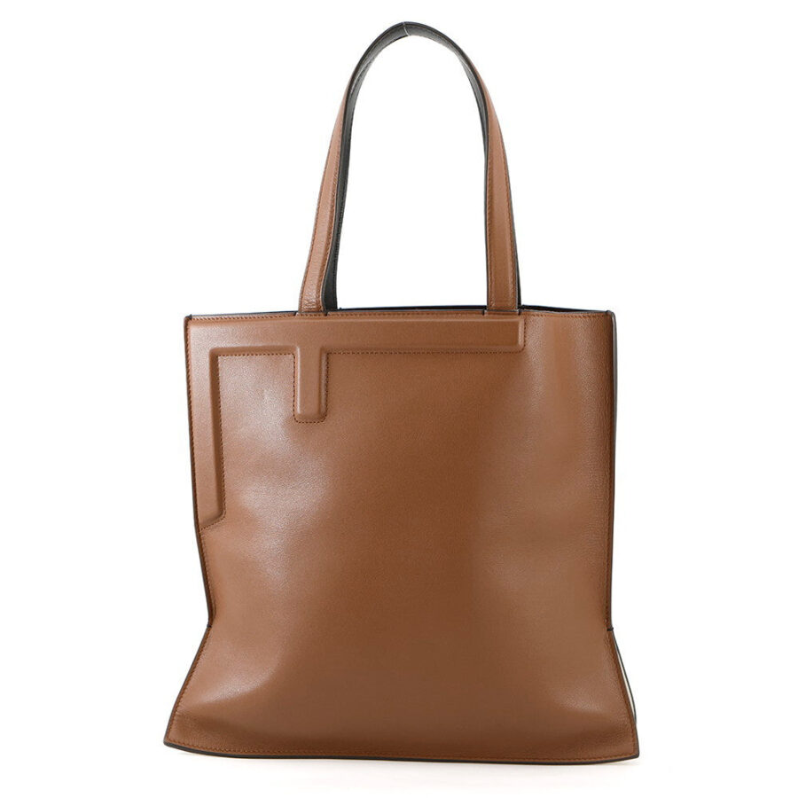 FENDI Flip Medium Tote Brown/Black8BH419 Leather Size Medium | Studio Nafay