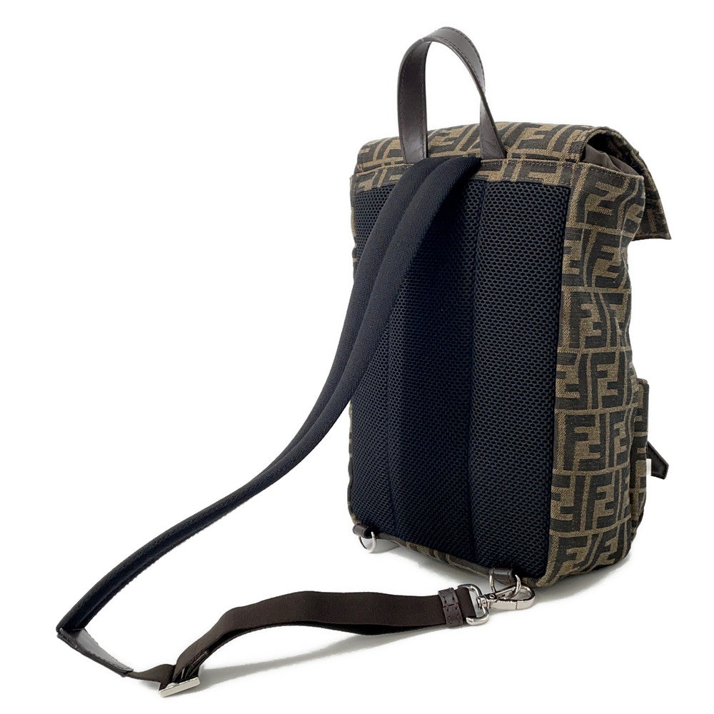 Fendi Fendi Ness Crossbody Bag Brown/black7vz067 Canvas Leather