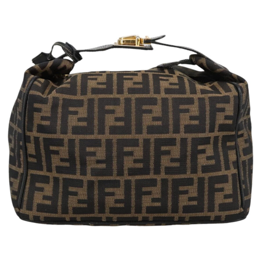 Fendi Brown Canvas Clutch Bag () | Studio Nafay