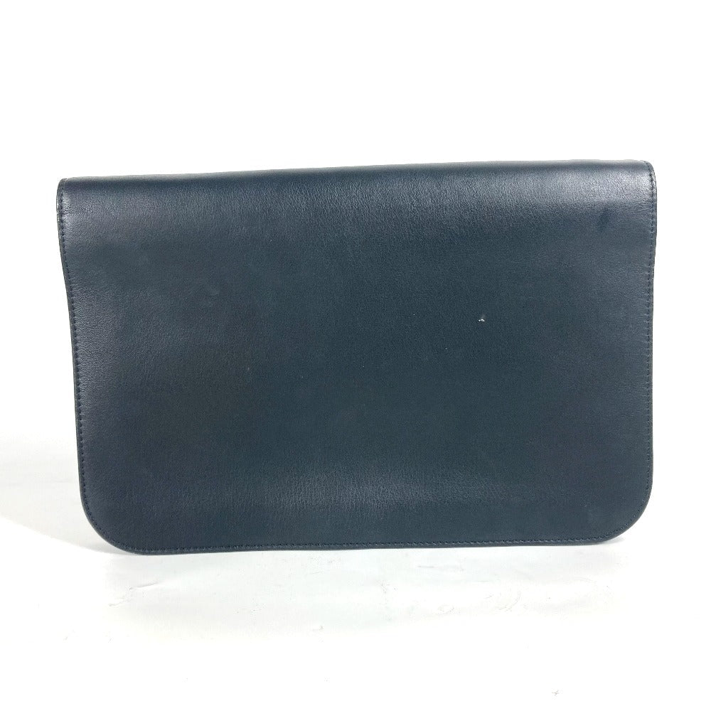 Fendi Clutch Bag Leather Black Flap To Joule Mens