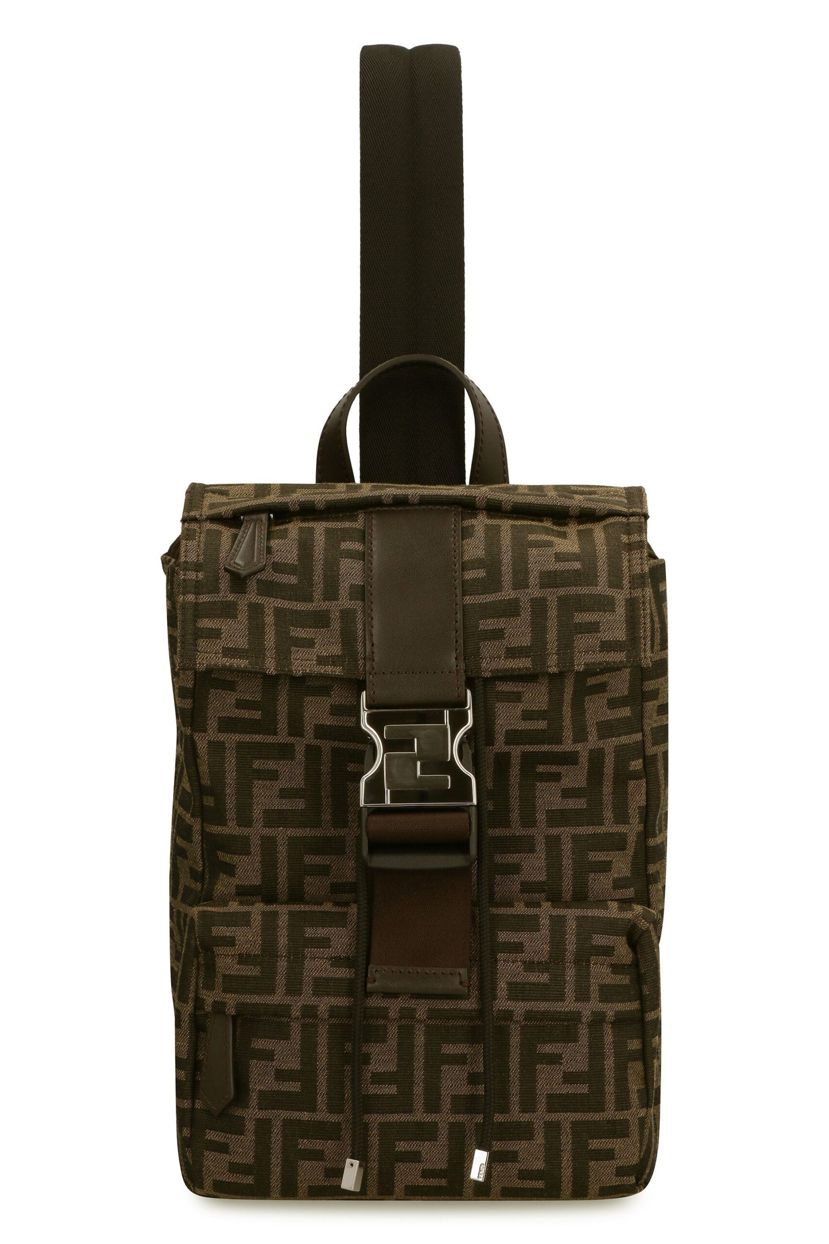 FENDI Luxury Men's Jacquard Backpack - FW23 Collection - Product Image 2