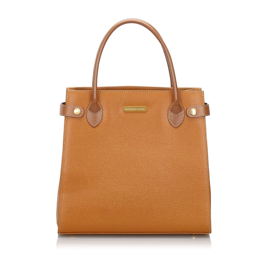 Burberry Brown Others Leather Tote Bag United Kingdom | Studio Nafay