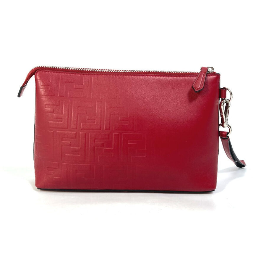Fendi Clutch red bag – front view