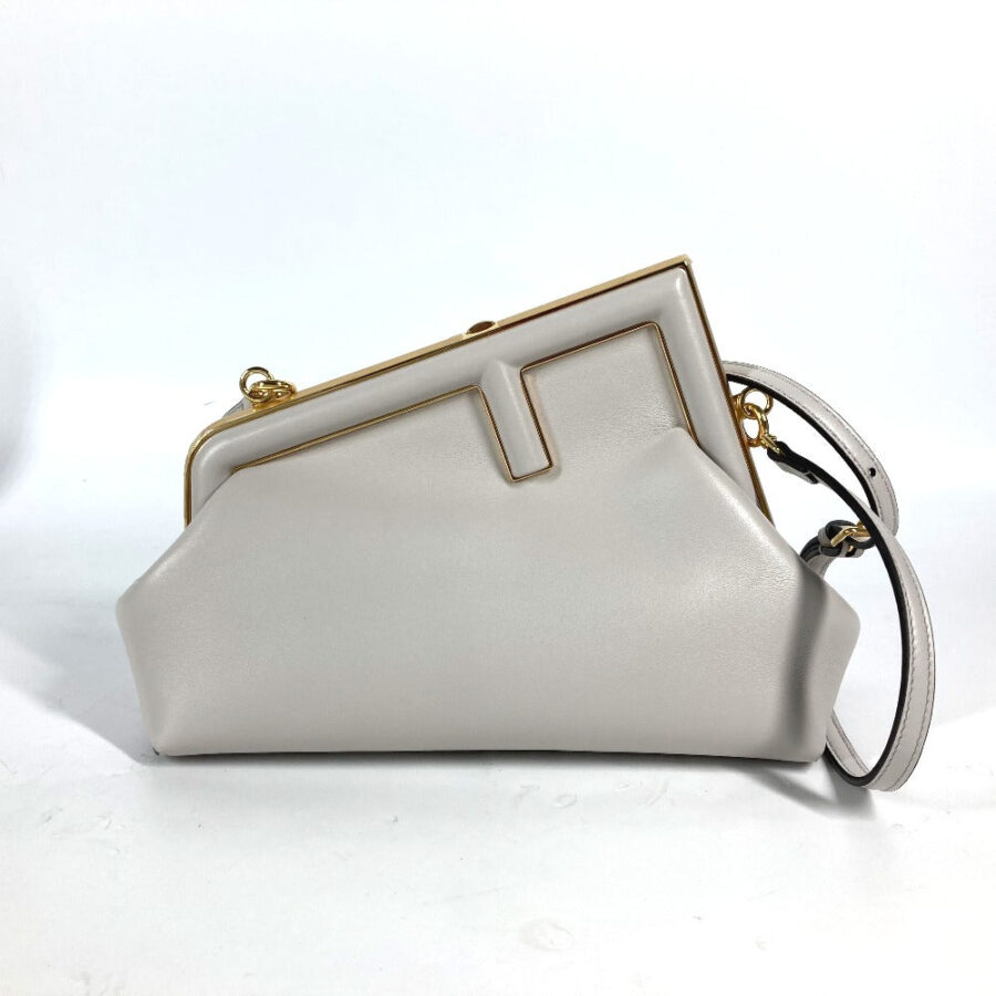 Fendi Pochette white bag – front view