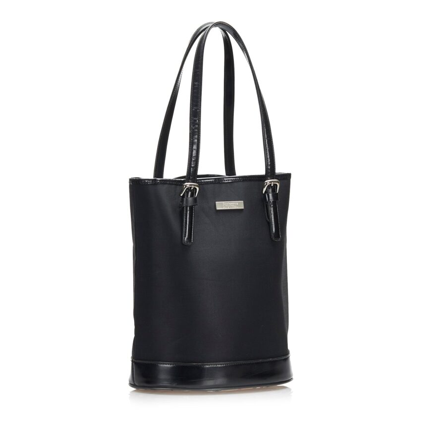 Burberry Bucket Bag Black Nylon Canvas | Studio Nafay