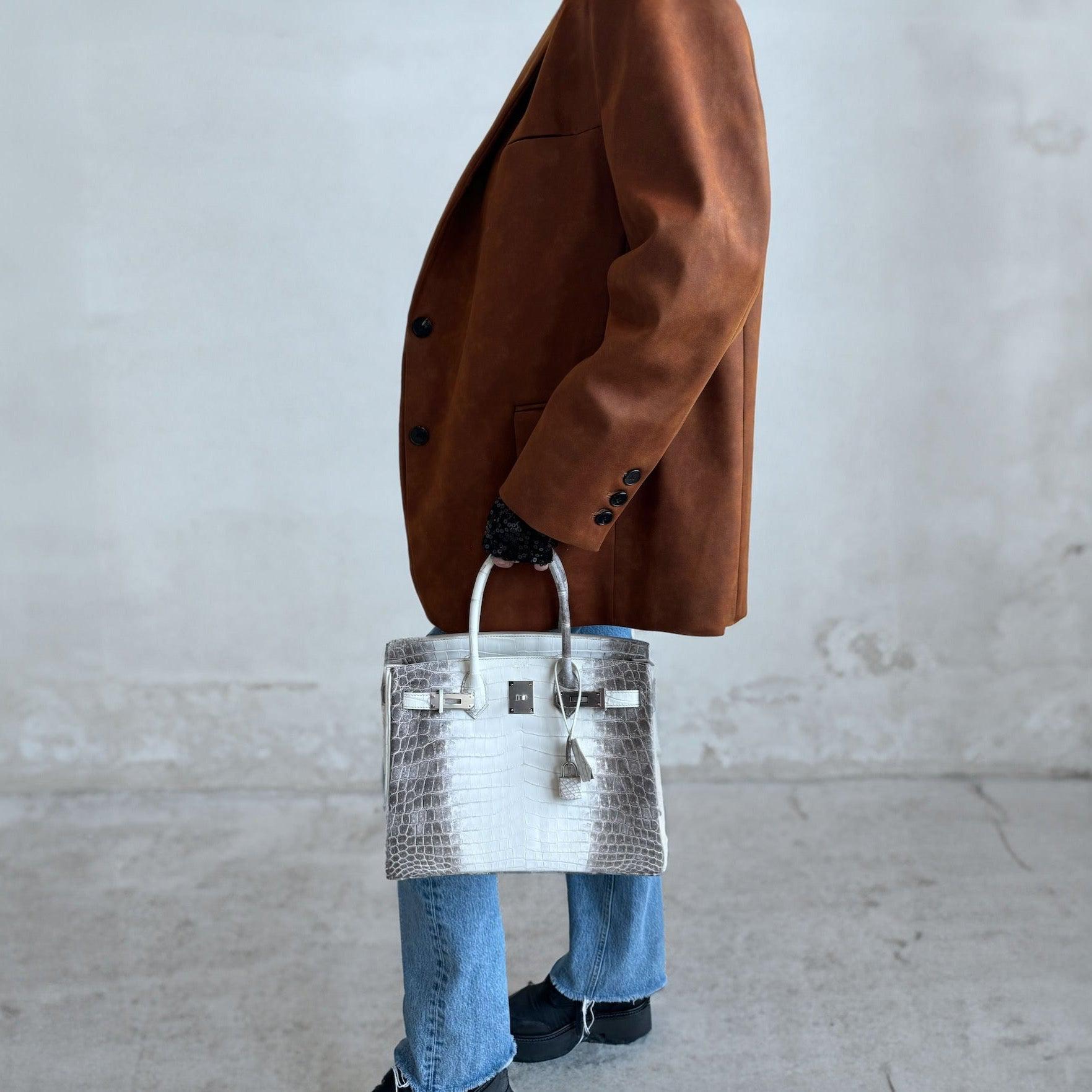 Hermes handbag white – front view