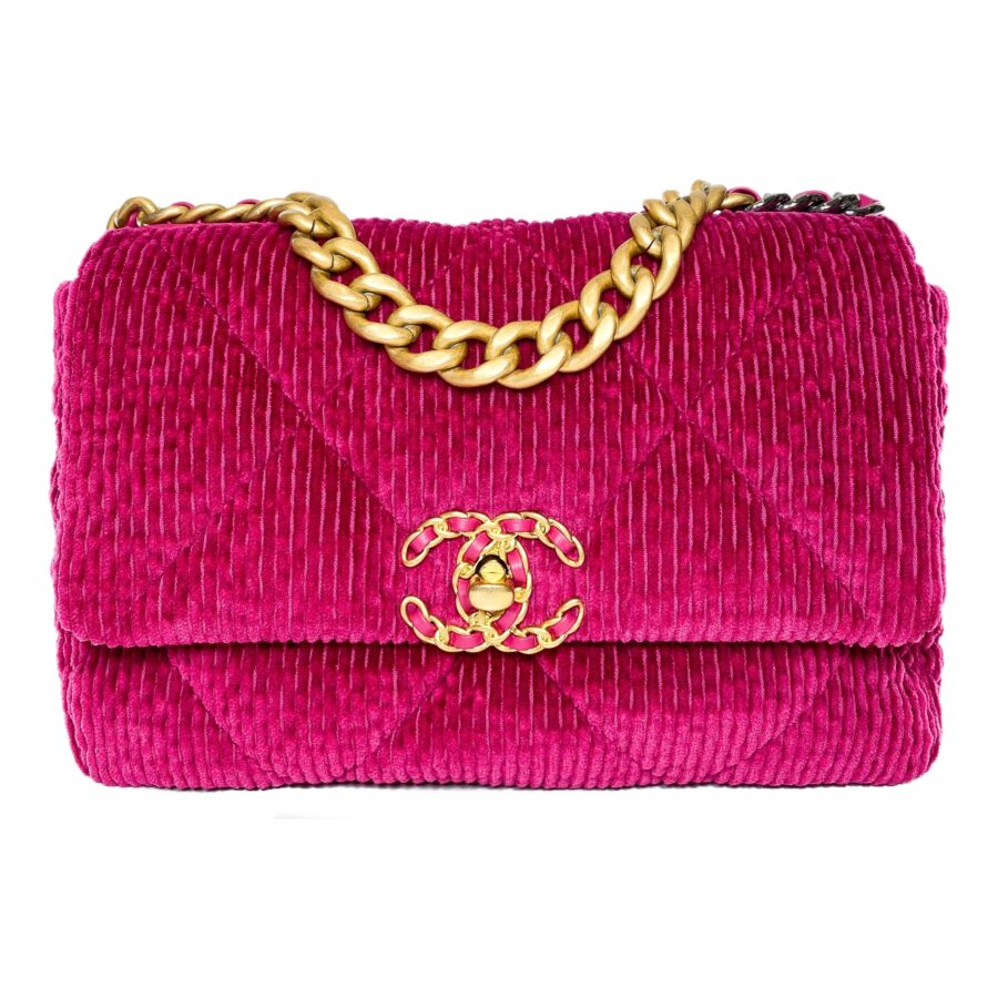 Chanel Chanel 19 pink bag – front view