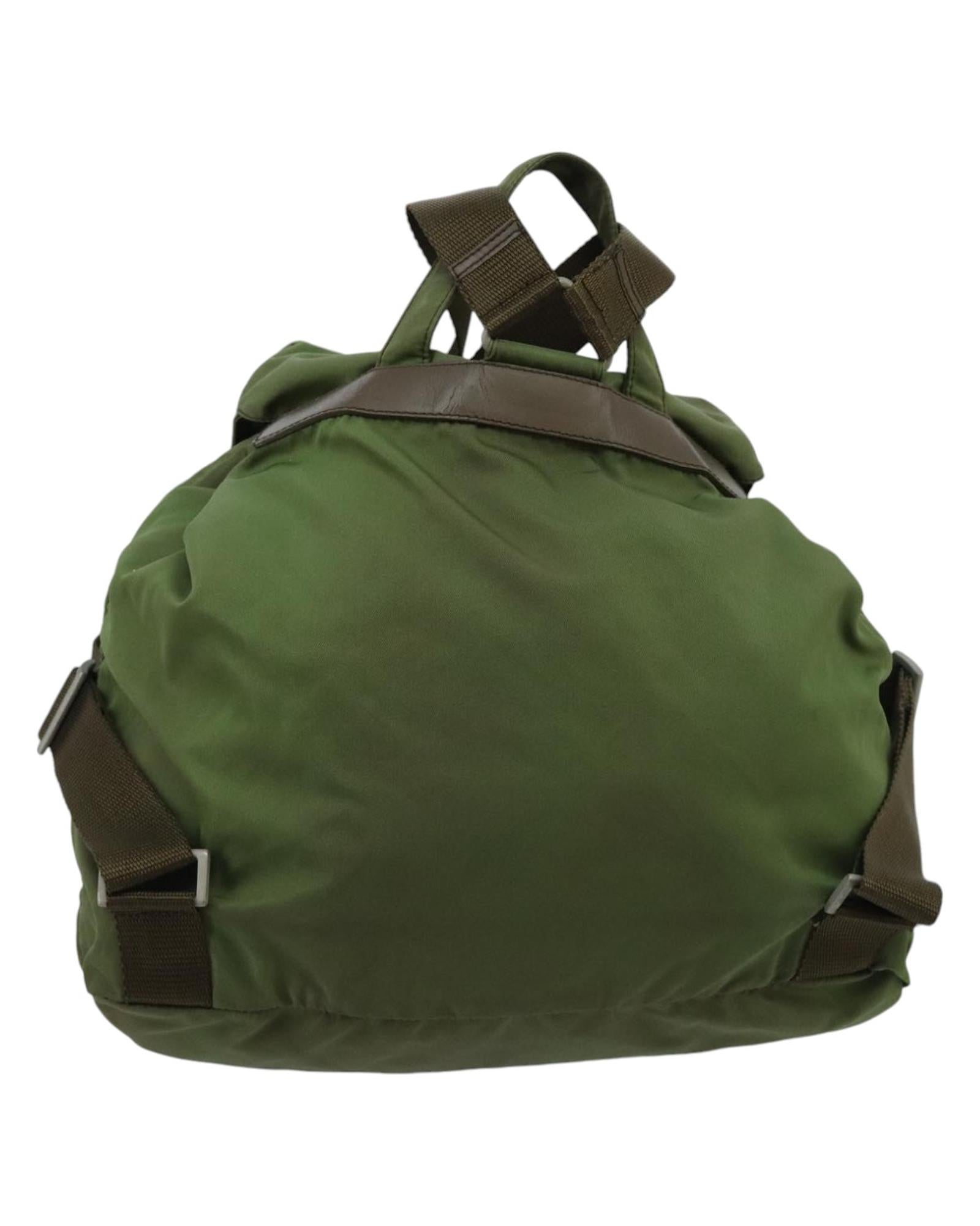 Nylon Backpack With Silver Accents And Guarantee Card