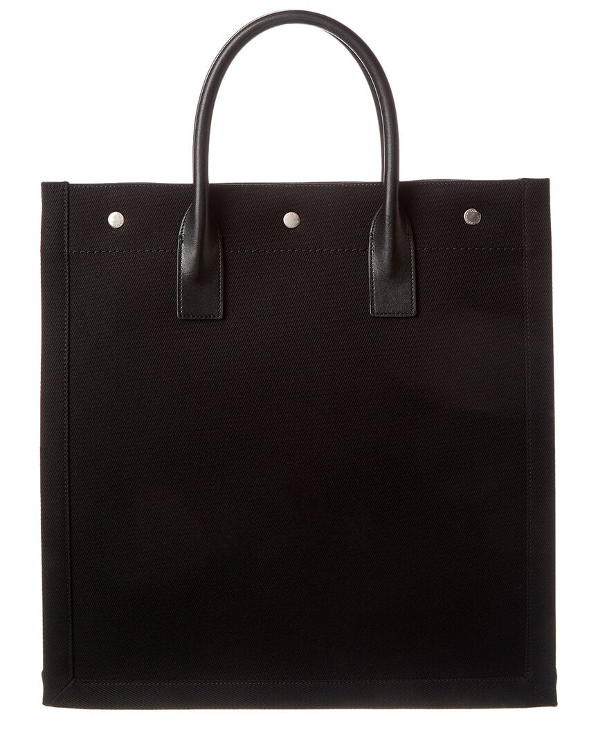 Saint Laurent Rive Gauche N/S Canvas & Leather Tote - Product Image 2