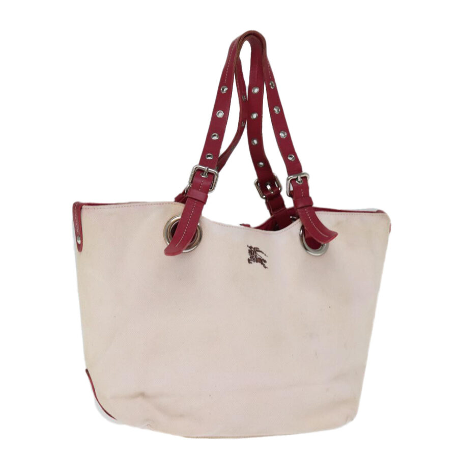 BURBERRY Blue Label Tote Bag Canvas Beige Auth bs14156 | Studio Nafay