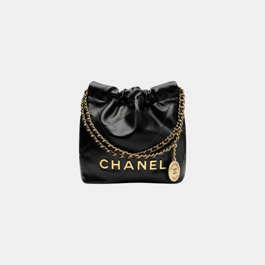 Chanel handbag gold – front view