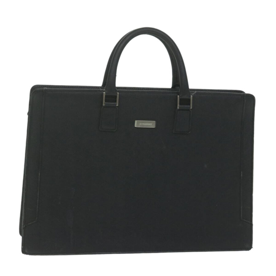 BURBERRY Briefcase Leather Black Auth ep2580 | Studio Nafay