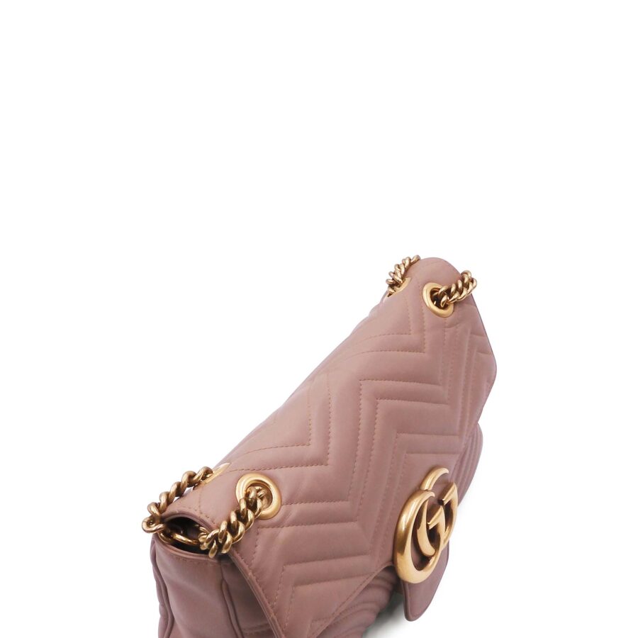 GG Marmont Medium Matelasse Shoulder Bag Dusty Pink | Studio Nafay