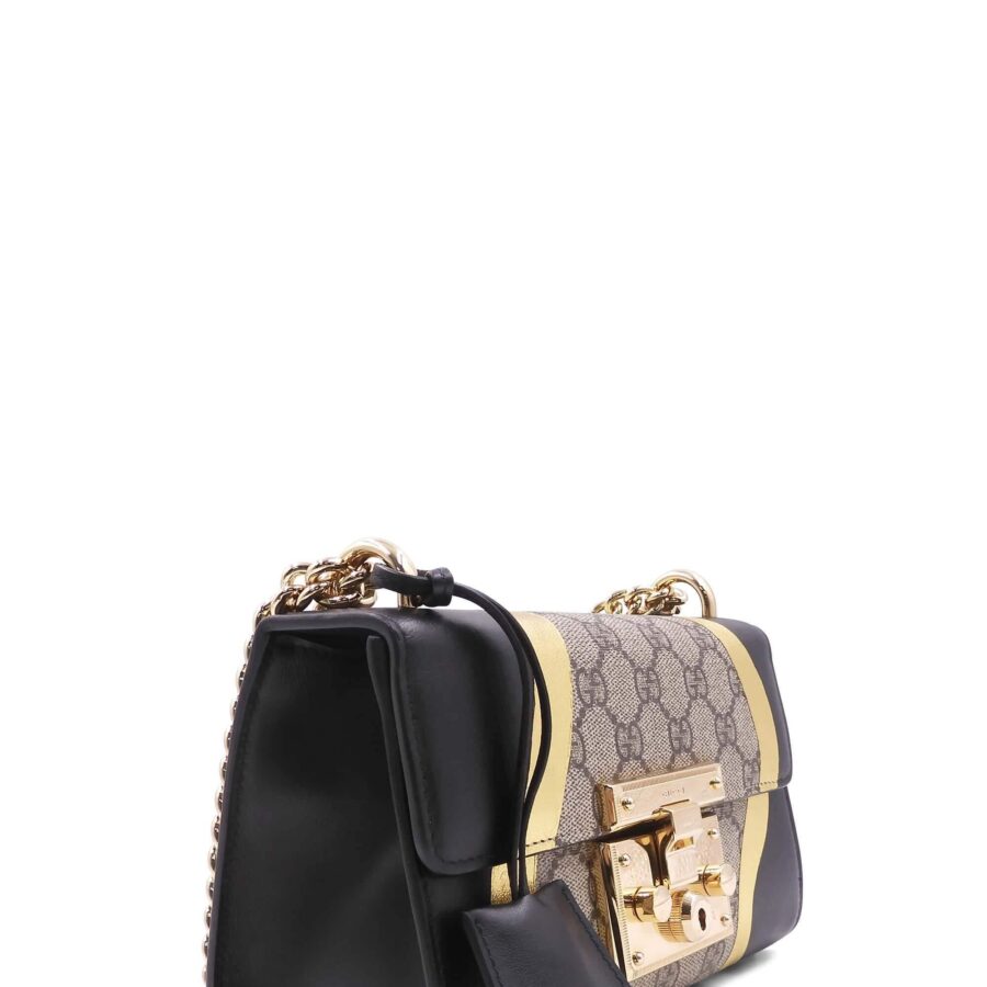 GG Supreme Small Padlock Bag Black Multicolor | Studio Nafay