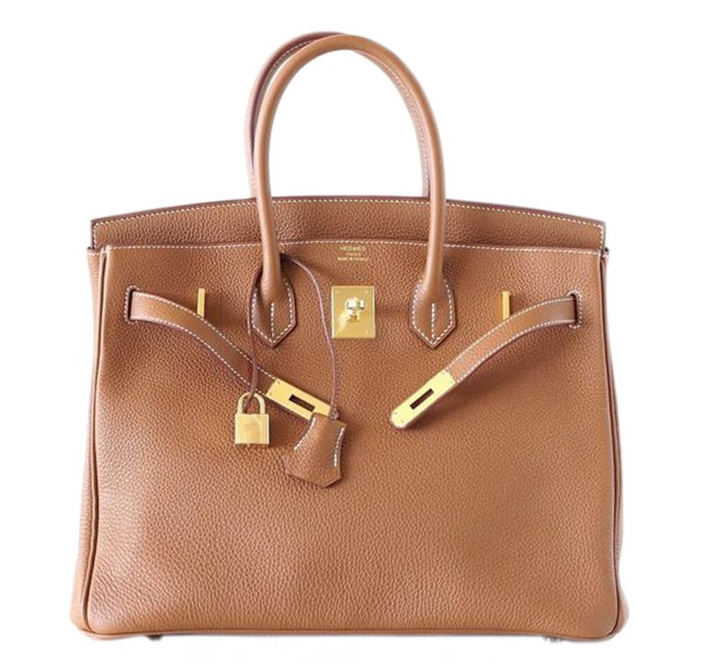 Hermestogo Birkin 35cm Gold Bag GHW