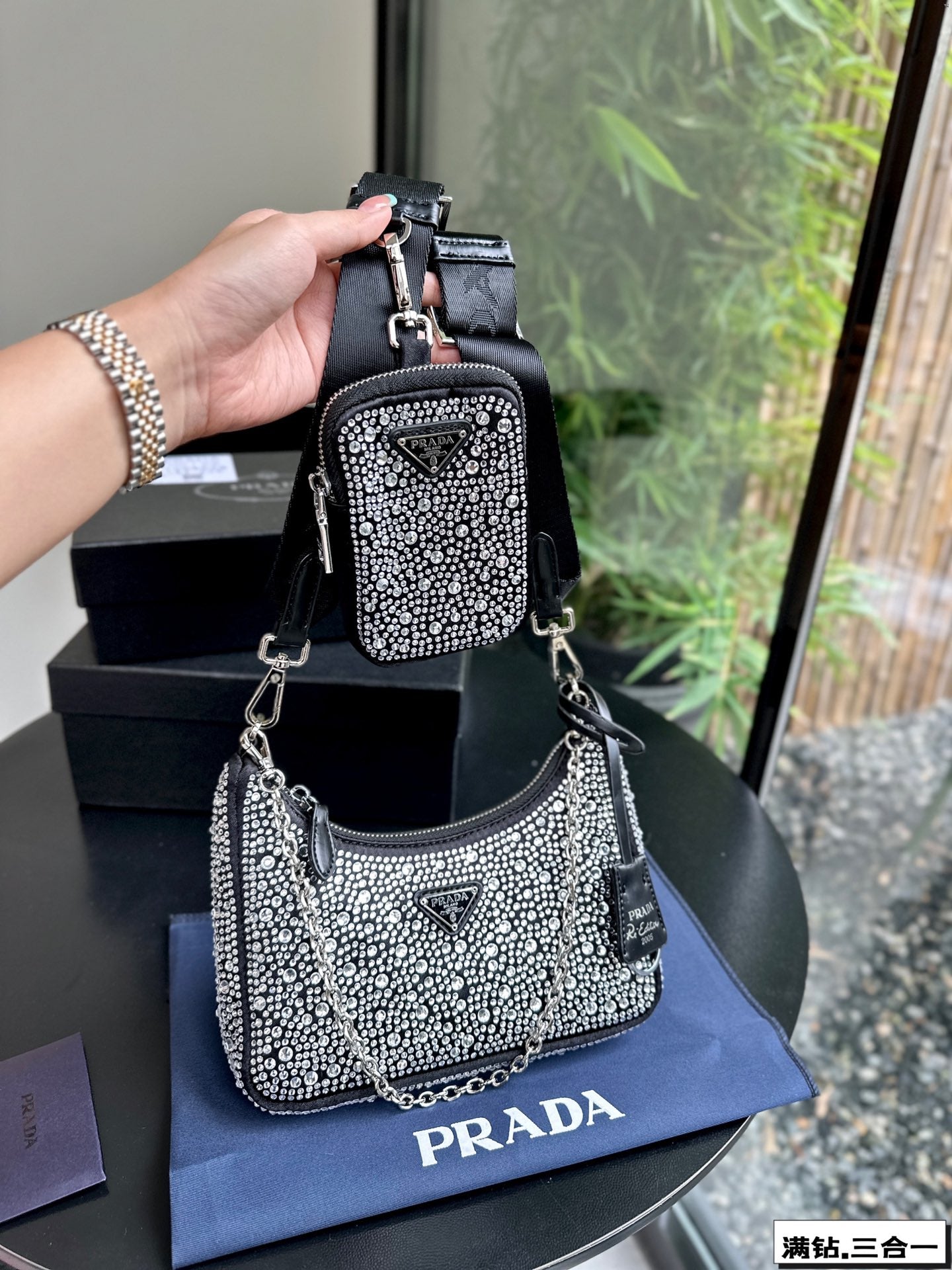 Designer handbag – front view