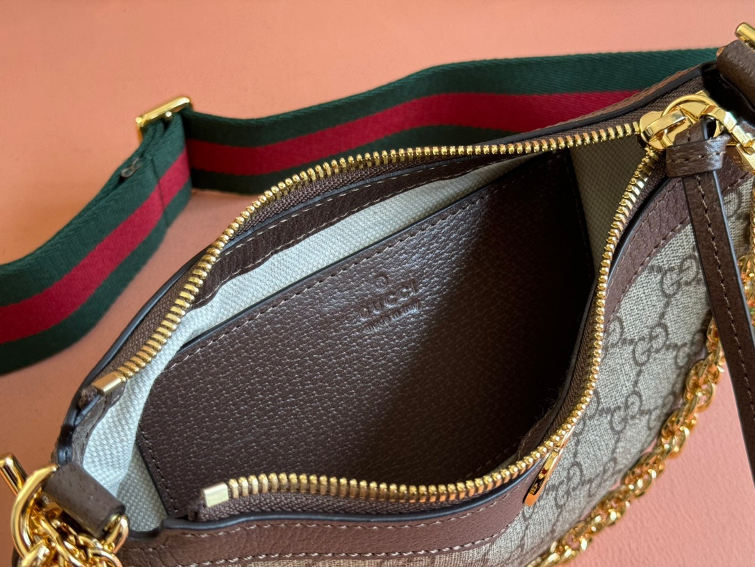 Gucci Ophidia beige bag – front view