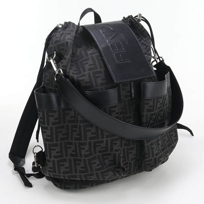 Fendi Backpack black bag – front view