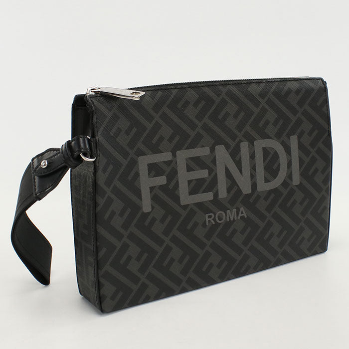 Fendi Clutch black bag – front view